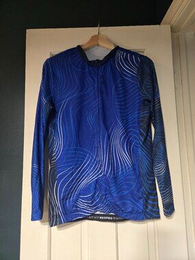 Neopro Blue Long Sleeve Cycling Jersey XL
